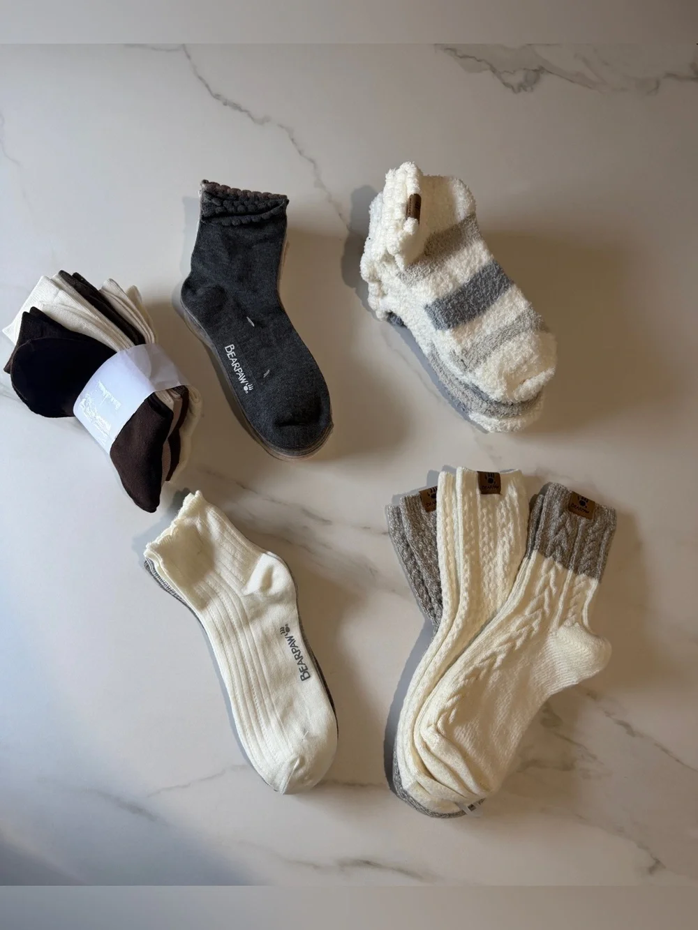 BearPaw Sock bundle, assorted different styles and colors